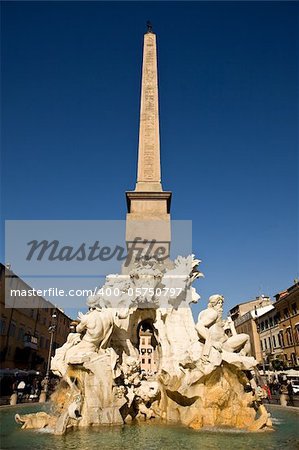 photo of the famous navona square in rome taken by daylight