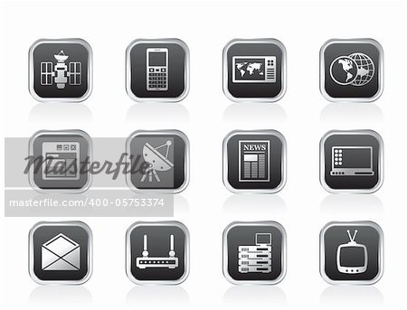 Communication and Business Icons - Vector Icon Set