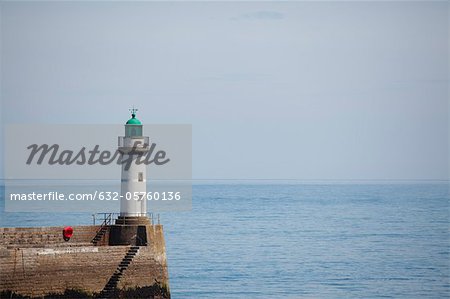 Lighthouse at Le Palais, Belle-Ile-en-Mer, Morbihan, Brittany, France