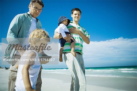 Familie am Strand