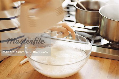 Beating egg whites