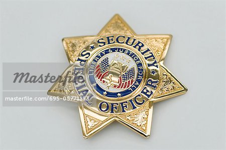 Special Security Officer brass badge
