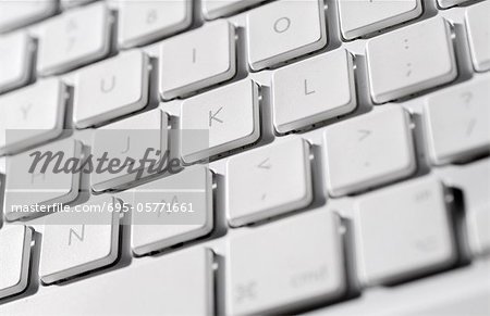 Laptop computer keyboard, close-up