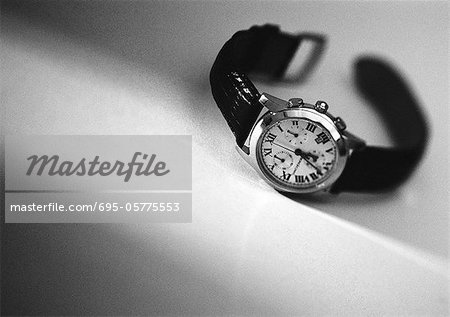 Wrist watch, b&w.