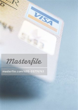 Carte de crédit, gros plan
