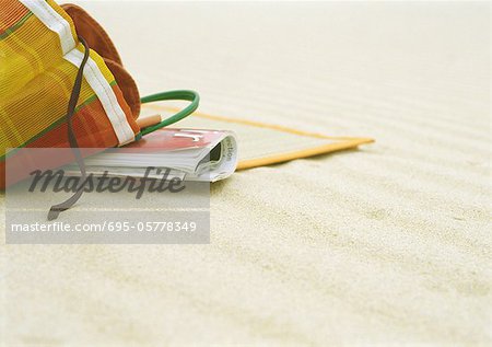Strandmatte Tasche und Strand am Strand