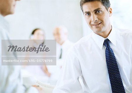 Businessman in office