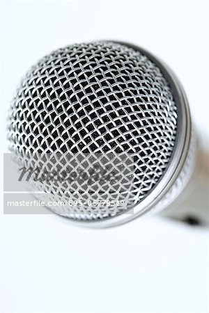 Grille de microphone, très gros plan