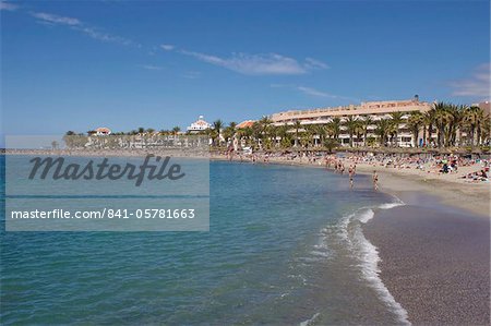 Playa de las Vistas, Los Cristianos, Tenerife, Canary Islands, Spain, Atlantic, Europe