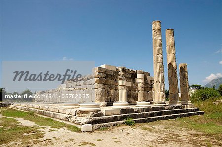 Le Temple de Leto, sur le site lycien de Letoon, patrimoine mondial de l'UNESCO, Province d'Antalya, Anatolie, Turquie, Asie mineure, Eurasie