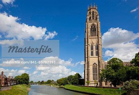 Le moignon de Boston, l'église de St. Bartolph, Wormgate, Boston, Lincolnshire, Angleterre, Royaume-Uni, Europe