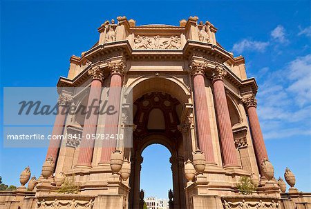 Palace of Fine Arts, built by Bernard Maybeck as a ruin in 1915 for the Expo, San Francisco, California, United States of America, North America