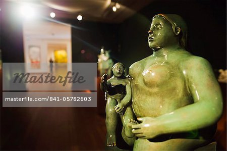 Sculpture in the Botero Museum, art work by Fernando Botero, Bogota, Colombia, South America