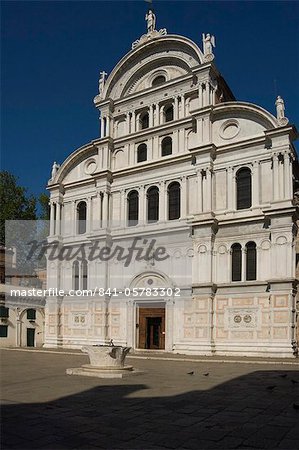 La façade du XVe siècle de San Zacharia (San Zaccaria), Venise, UNESCO World Heritage Site, Veneto, Italie, Europe