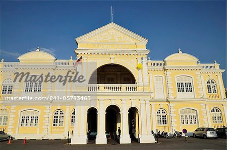 Rathaus, George Town, UNESCO Weltkulturerbe, Penang, Malaysia, Südostasien, Asien