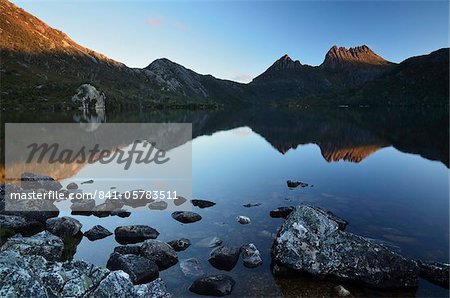 Cradle Mountain und Dove Lake, Cradle Mountain-Lake St. Clair National Park, UNESCO World Heritage Site, Tasmanien, Australien, Pazifik