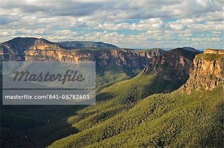 Vue de Grose Valley, Blue Mountains, Parc National des monts bleus, patrimoine mondial UNESCO, Nouvelle Galles du Sud, Australie, Pacifique