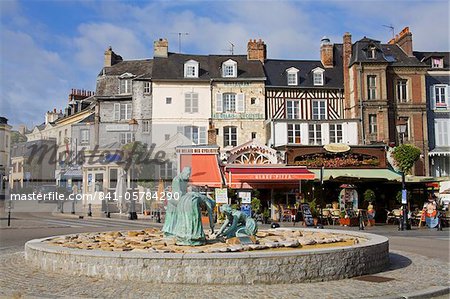 Skulptur von Jean Mare de Pas, Honfleur, Normandie, Frankreich, Europa