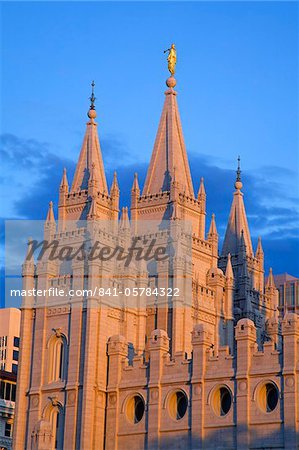Temple Mormon Temple Square, Salt Lake City, Utah, États-Unis d'Amérique, l'Amérique du Nord