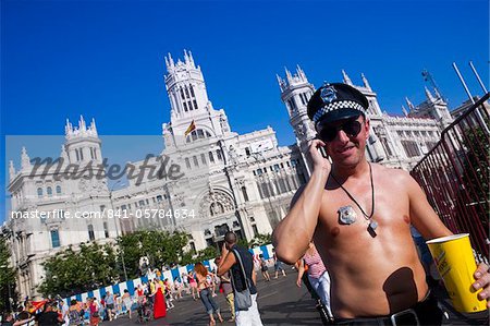 Gay Pride 2009, Plaza de Cibeles, Madrid, Spain, Europe