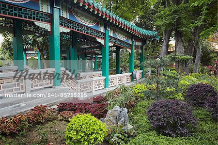 Gärten der Sik Sik Yuen Tempel, Wong Tai Sin, Kowloon, Hong Kong, China, Asien