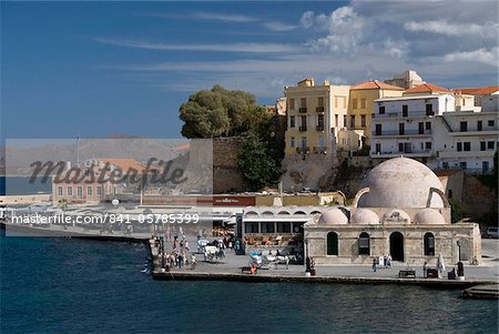 16. Jahrhundert Venezianischer Hafen, Chania, Kreta, griechische Inseln, Griechenland, Europa