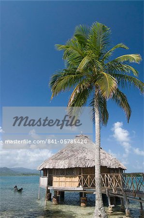 Refuge au-dessus de l'eau, Yandup Island, îles de San Blas (Kuna Yala îles), Panama, Amérique centrale Refuge au-dessus de l'eau, Yandup Island, îles de San Blas (Kuna Yala îles), Panama, Amérique centrale