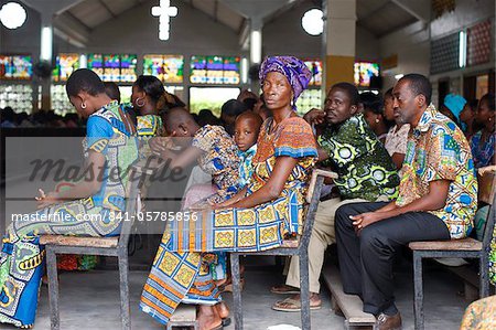 Messe catholique en Lome, Togo, Afrique de l'Ouest, Afrique