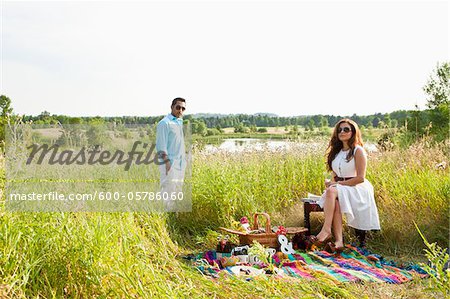 Couple having Picnic, Unionville, Ontario, Canada