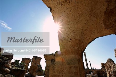 The Ruins at Antonine Baths at the archaeological site, Carthage, UNESCO World Heritage Site, Tunisia, North Africa, Africa