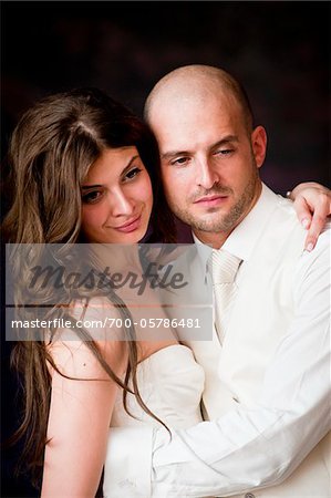 Portrait of Bride and Groom Portrait of Bride and Groom