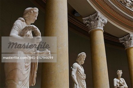 Old statues in the Egyptian Museum, Berlin, Germany, Europe