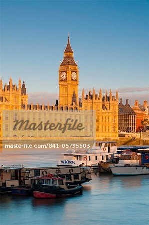 Maisons du Parlement et Big Ben, Westminster, l'UNESCO patrimoine de l'humanité, Londres, Royaume-Uni, Europe