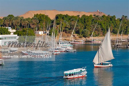 River Nile, Aswan, Upper Egypt, Egypt, North Africa, Africa