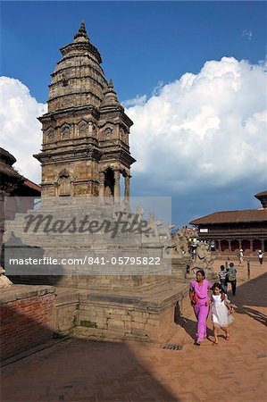 Siddhi Lakshmi Shikara temple, Durbar Square, Bhaktapur, patrimoine mondial UNESCO, la vallée de Katmandou, Népal, Asie