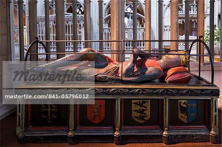 Das Jahrhundert-Bildnis von Robert Curthose, Herzog von Normandie, ältester Sohn von Wilhelm dem Eroberer, Kathedrale von Gloucester, Gloucester, Gloucestershire, England, Vereinigtes Königreich, Europa