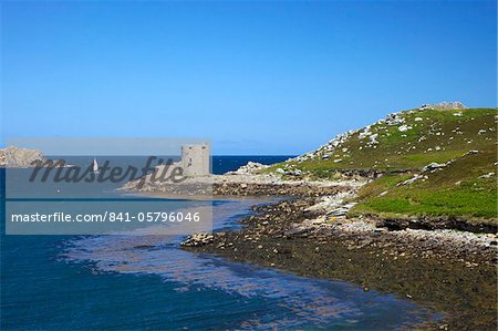 Cromwells Schloss, Insel Tresco, Isles of Scilly, England, Vereinigtes Königreich, Europa