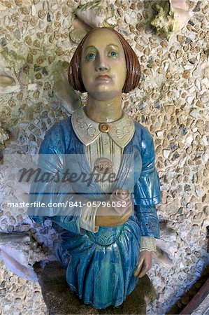 Puritan Lady, Ships' Figurehead Collection, Valhalla, Abbey Gardens, Island of Tresco, Isles of Scilly, England, United Kingdom, Europe