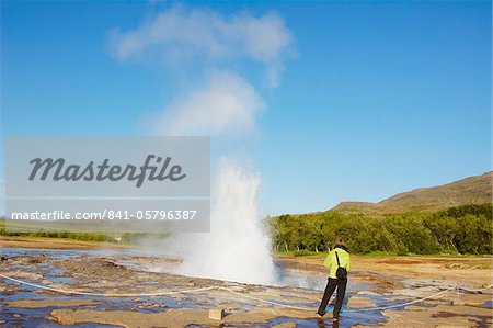Strokkur geyser, Geysir, Iceland, Polar Regions