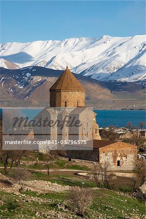 Arménien église, île d'Akdamar, lac de Van, Anatolie, Eurasie
