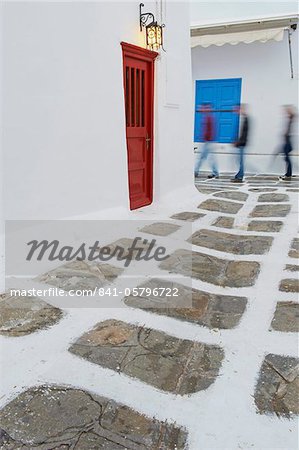 Türen und Fenster, Chora, Mykonos Stadt, Mykonos, Kykladen, griechische Inseln, Griechenland, Europa