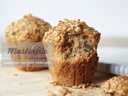 Muffin with bite taken out
