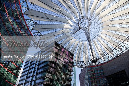 Sony Centre Atrium, Potsdamer Platz, Berlin, Allemagne