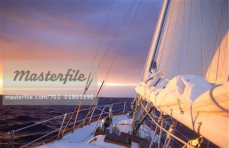 Yacht at Sunrise