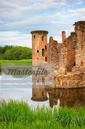 Ruin of Caerlaverock Castle, Dumfries and Galloway, Scotland