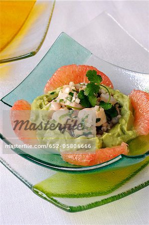 Lotte marinée au pamplemousse Lotte marinée au pamplemousse