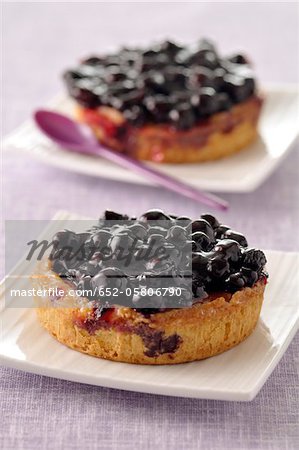 Bilberry tartlets