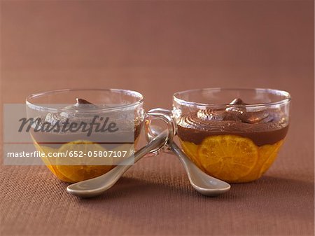 Verrines de chocolat-Clémentine Verrines de chocolat-Clémentine