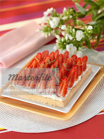 Tarte aux fraises et mascarpone Tarte aux fraises et mascarpone