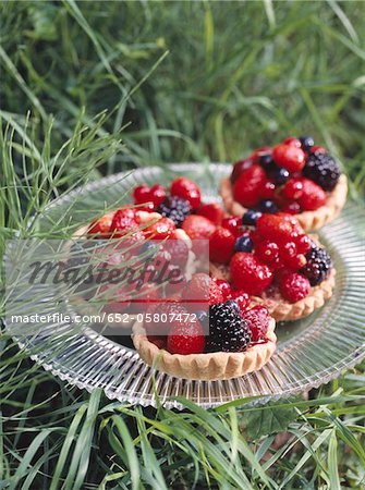 Summer fruit tartlets